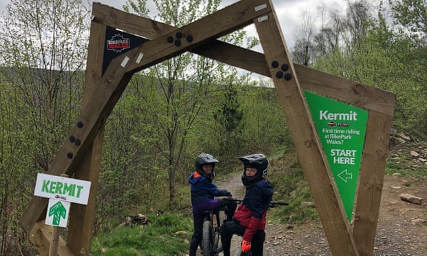 Sam Haddad’s children on the Kermit trail.