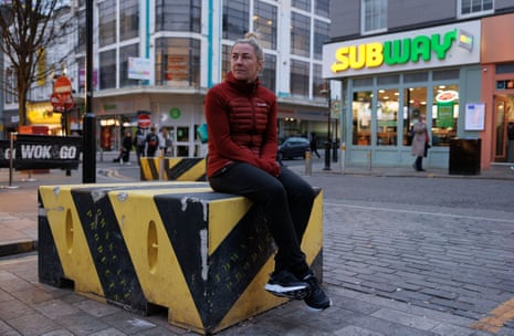 Molly McCann, the UFC mixed martial arts fighter, outside the Subway store on Bold Street in Liverpool that she used to work in and where she got her nickname “Meatball”, in 2022.