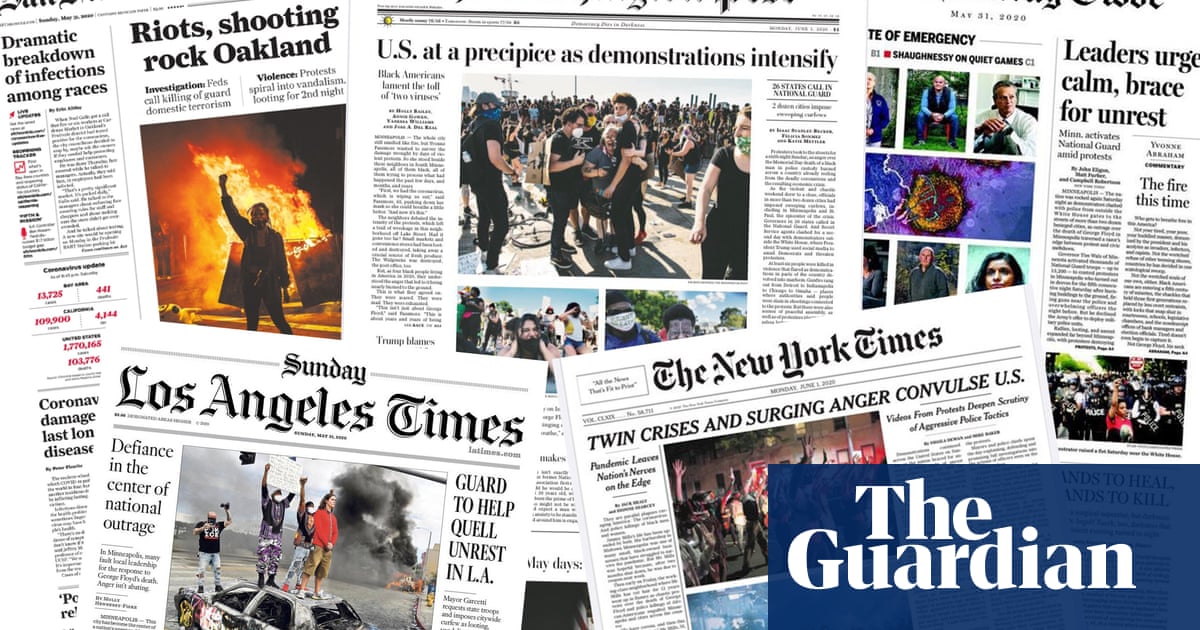 Rage and anguish: how the US papers have covered the George Floyd protests
