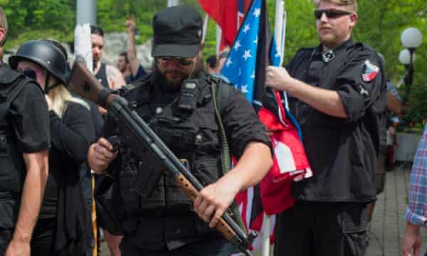 Neo Nazis And Anti Fascist Protesters Leave Kentucky After Standoff Us News The Guardian