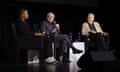 "Mean Streets" Screening - 2024 Tribeca Festival<br>NEW YORK, NEW YORK - JUNE 15: (L-R) Nas, Martin Scorsese and Robert De Niro speak onstage at the "Mean Streets" Screening during the 2024 Tribeca Festival at Beacon Theatre on June 15, 2024 in New York City. (Photo by Michael Loccisano/Getty Images for Tribeca Festival)