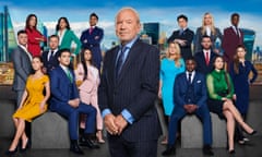 Lord Sugar with the lineup for the Apprentice 2019.