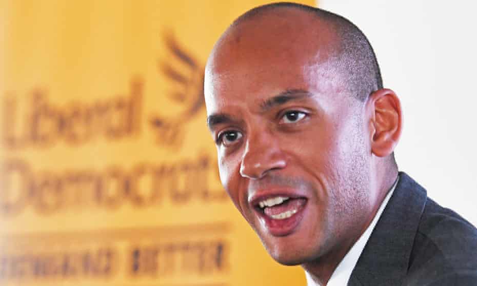 Former Change UK and Labour MP Chuka Umunna at a press conference in Westminster, London, to announce he is joining the Liberal Democrats.