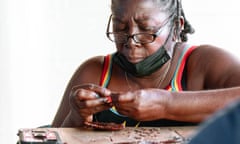 Louise Edwards has been making jewellery from tamarind seeds for more than 50 years.