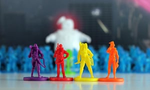 Ghostbusters: The Board Game game pieces