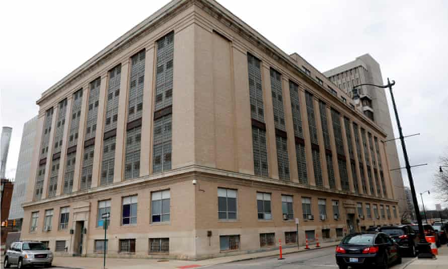 The Wayne county jail in downtown Detroit. Public health experts have for months warned that US jails and prisons face catastrophe.