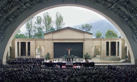 The renovated passion festival theatre of Oberammergau, Germany, 1999.
