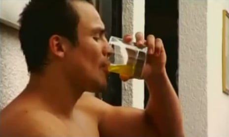 Juan Manuel Marquez drinks his own urine