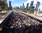 Pro-Palestine protesters fill the streets in cities and towns across Australia after Gaza famine declaration