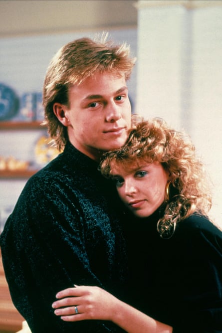 Jason Donovan and Kylie Minogue in Neighbours, 1985.