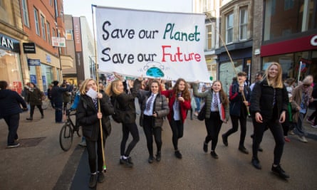 A climate demonstration in Oxford: ‘Strike in your towns and cities.’