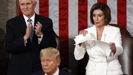 Nancy Pelosi calls indictments against Trump 'beautiful and intricate' | Nancy Pelosi | The Guardian