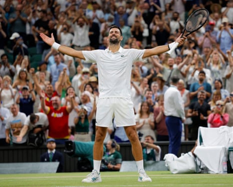 Djokovic sees off Auger-Aliassime in Wimbledon epic to set up Sinner semi-final
