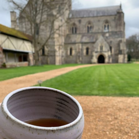 Wayfarer’s Dole – a cup of beer – at St Cross in Winchester