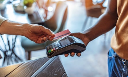 Tap on a credit card to pay