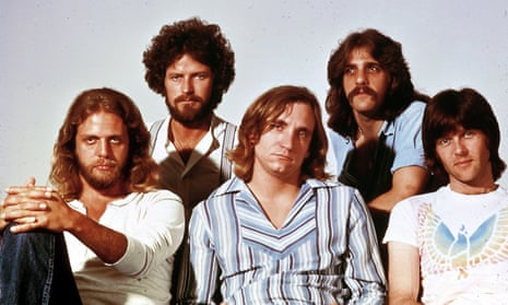 The Eagles, L-R: Don Felder, Don Henley, Joe Walsh, Glenn Frey and Randy Meisner.