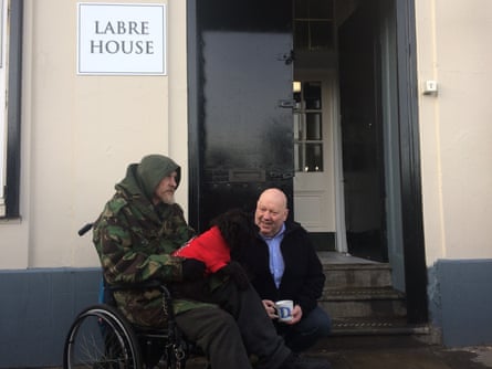 Mayor Joe Anderson at Labre House, a shelter which is open every night from 8pm to 8am.