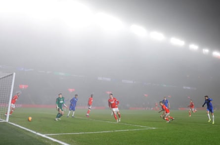 Pedro Neto scores Chelsea’s fourth goal against Charlton in their FA Cup win at the Valley.