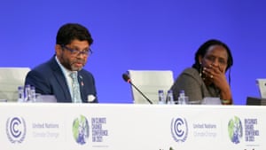 Aiyaz Sayed-Khaiyum, attorney general and minister for economy, civil service and communications, Fiji, and Agnes Kalibata, the UN secretary general's special envoy to the 2021 Food Systems summit