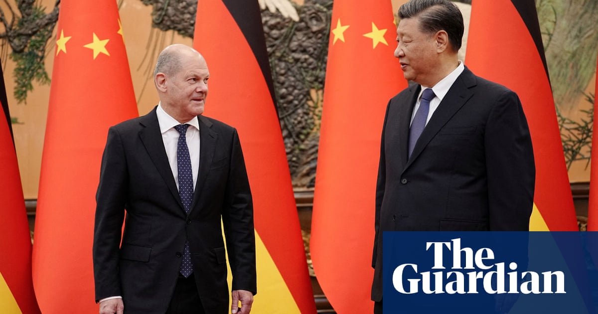 Let’s work together during ‘times of turmoil’, says Xi as Germany’s Scholz flies in