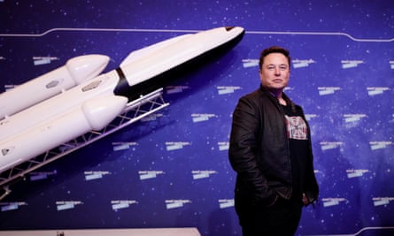 Elon Musk at the Axel Springer Award in 2020.