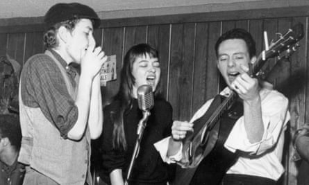 Dalton with Bob Dylan and Fred Neil.
