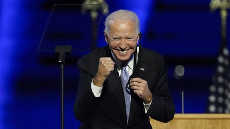 'We must restore the soul of America': Joe Biden's victory speech in full – video