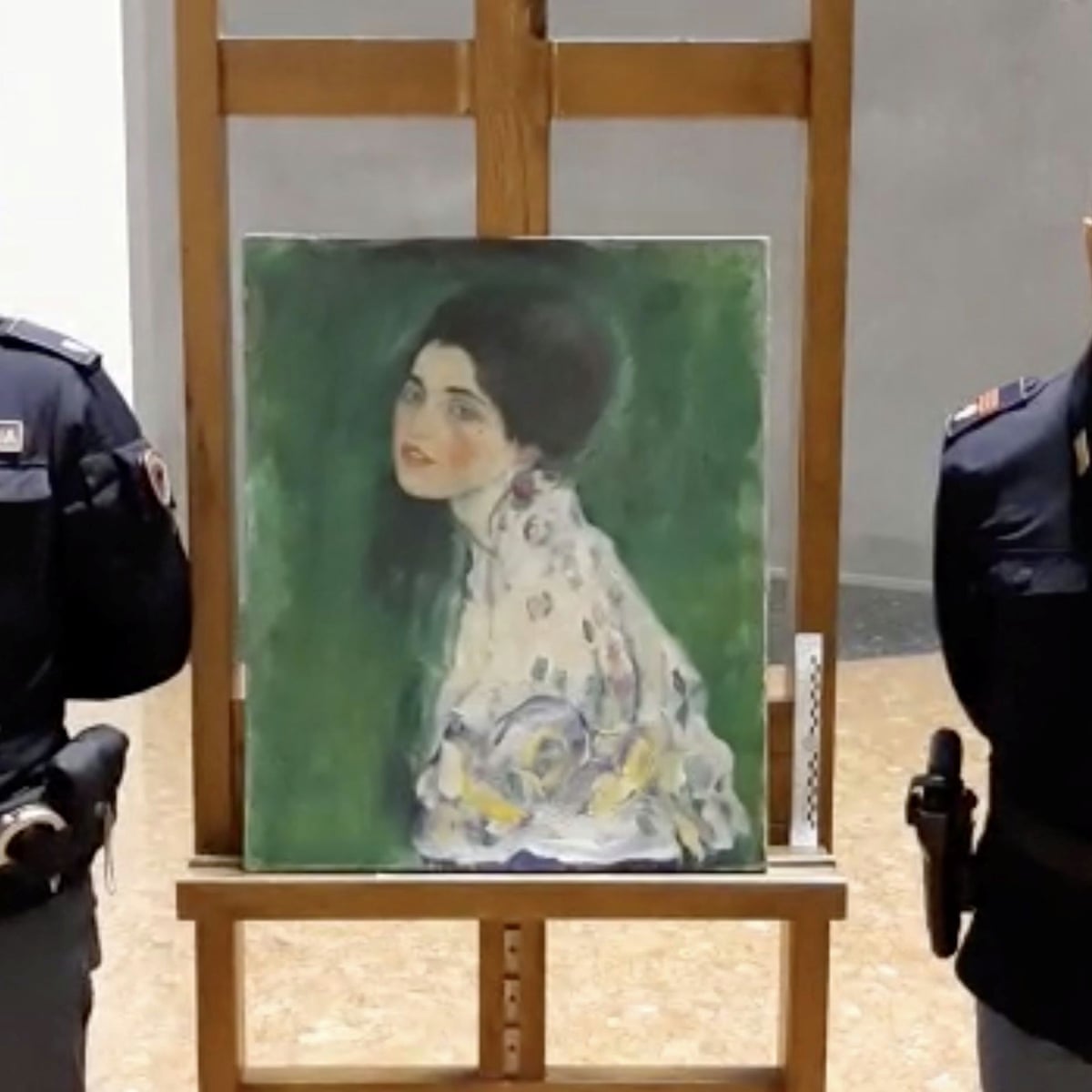 Painting Found Hidden In Italian Gallery Wall May Be Stolen Klimt