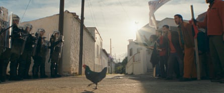 ‘This very small chicken meets with a huge social problem’ … the star of Hen goes into action.