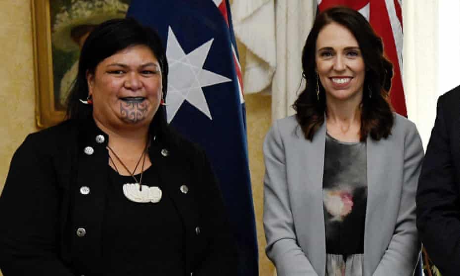 New Zealand’s prime minister Jacinda Ardern and new foreign minister Nanaia Mahuta, pictured in February 2020. 