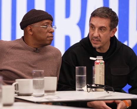 Ian Wright and Gary Neville on The Overlap Quiz 2026.