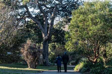 Visitors at Ventnor Botanic Garden in December 2022.