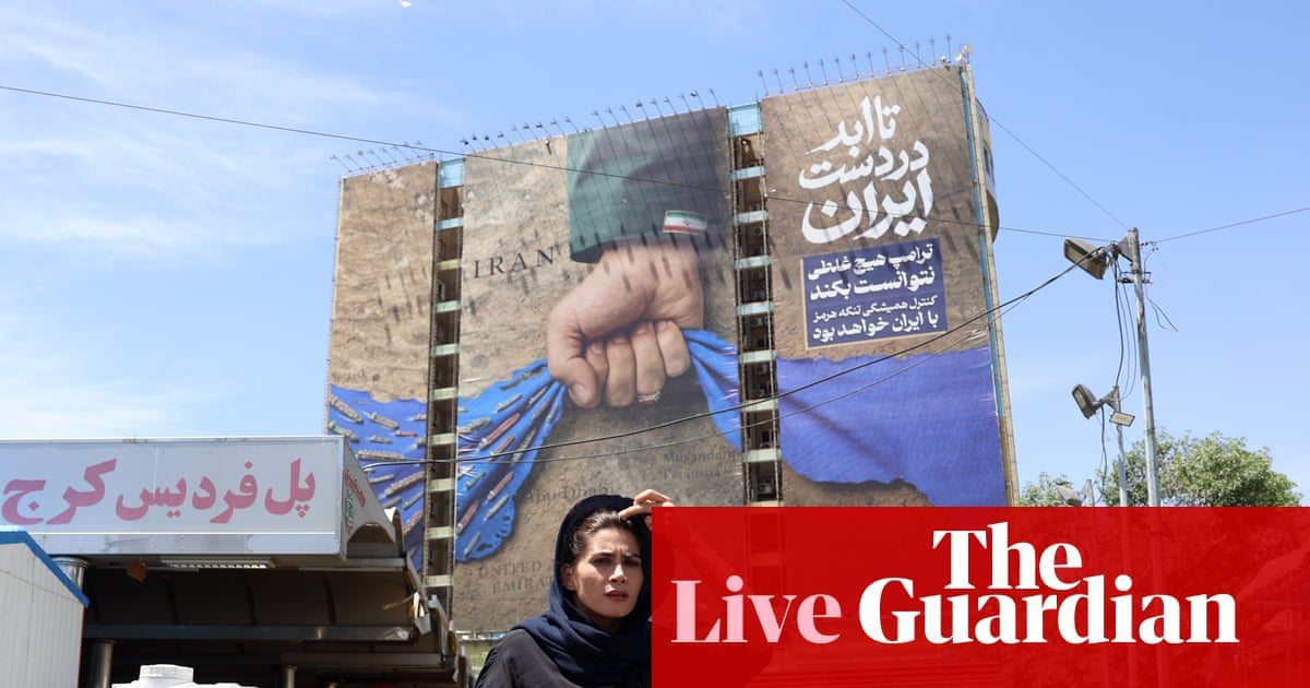 Middle East crisis live: Iran says strait of Hormuz could reopen after US pauses operation