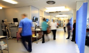 NHS staff in a ward