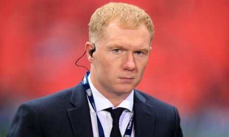 Paul Scholes has been a regular at Boundary Park, the home of Oldham Athletic, and could become the club’s new manager having been interviewed for the post
