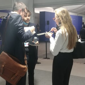 Delegates at Cop26 on the final Friday