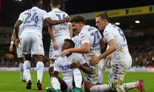 Ronaldo Vieira seals dramatic Leeds win at Norwich in injury time | Championship | The Guardian