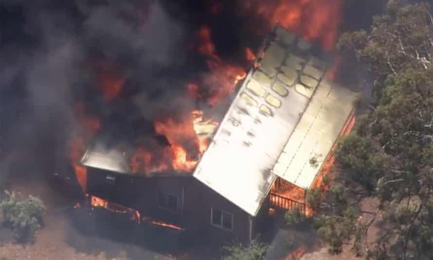 The Wooroloo home was lost in the blaze.