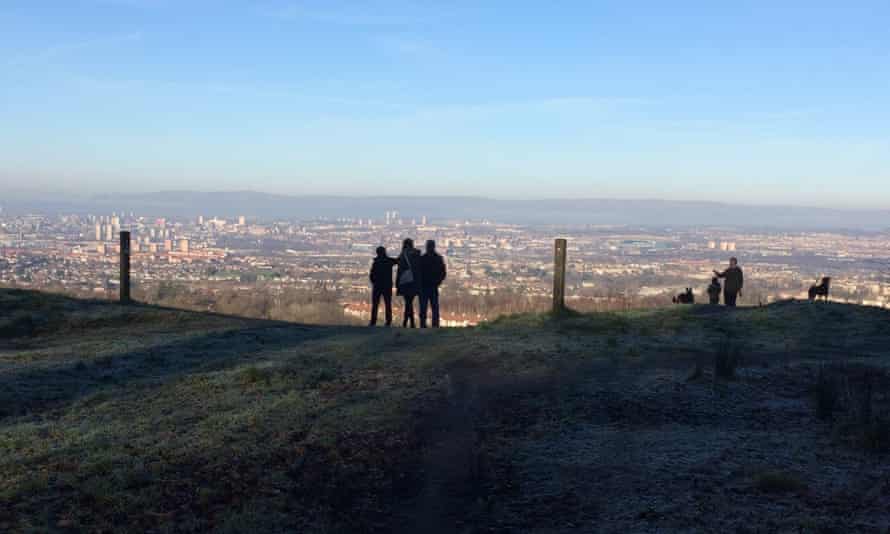 The viewpoint on Glasgow’s Cathkin Braes