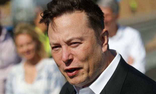 A close-up image of Elon Musk.