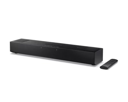 A SHARP HT-SB700 2.0.2 Compact Sound Bar with Dolby Atmos in black