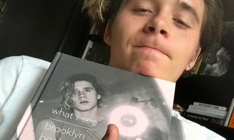 Brooklyn Beckham with his new book, What I See