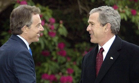 Blair and Bush in Northern Ireland in 2003.