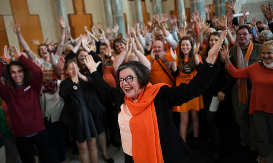 The Voices for Indi campaign elected independent MP Cathy McGowan, pictured, twice and made history by electing Helen Haines to succeed her