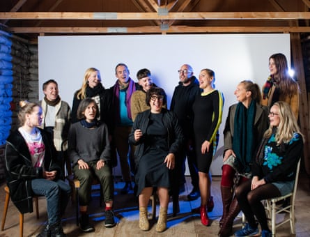 The Cafe Oto Experimental choir, with Jennifer Lucy Allan, back row, second from left.