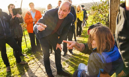 Prince William visits Newquay Orchard, an urban green space on duchy land, in his new role as Duke of Cornwall in November last year.