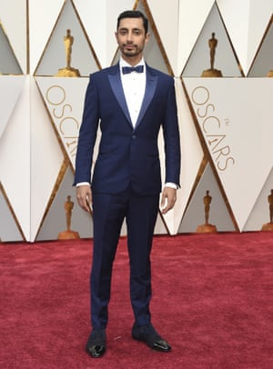 Riz Ahmed in blue