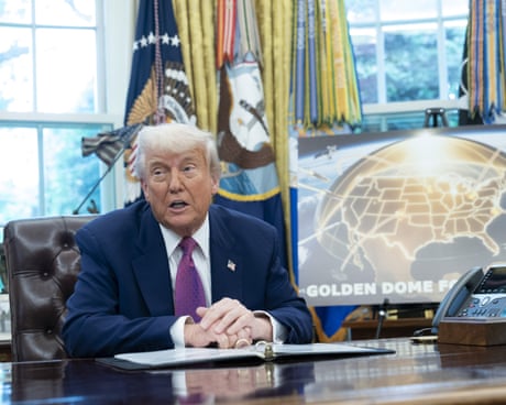 Trump reveals details of 'Golden Dome' missile defence project – video