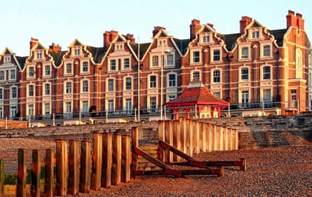A row of Victorian flats on a seafront
