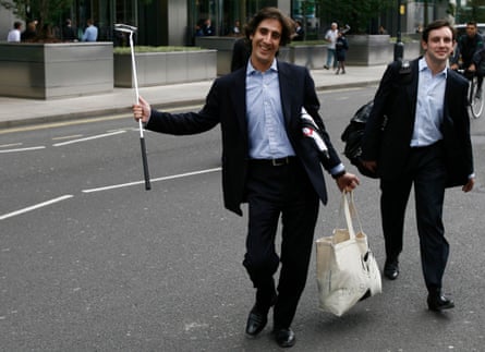 Employees leave after the collapse of investment bank Lehman Brothers, London, 2008.